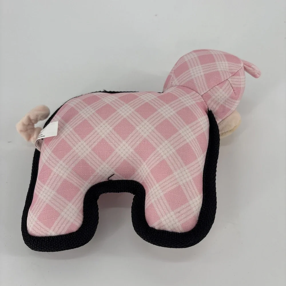 KONG Ballistic Pig Squeaker Dog Toy, Medium, Durable Ripstop Material, Squeaker